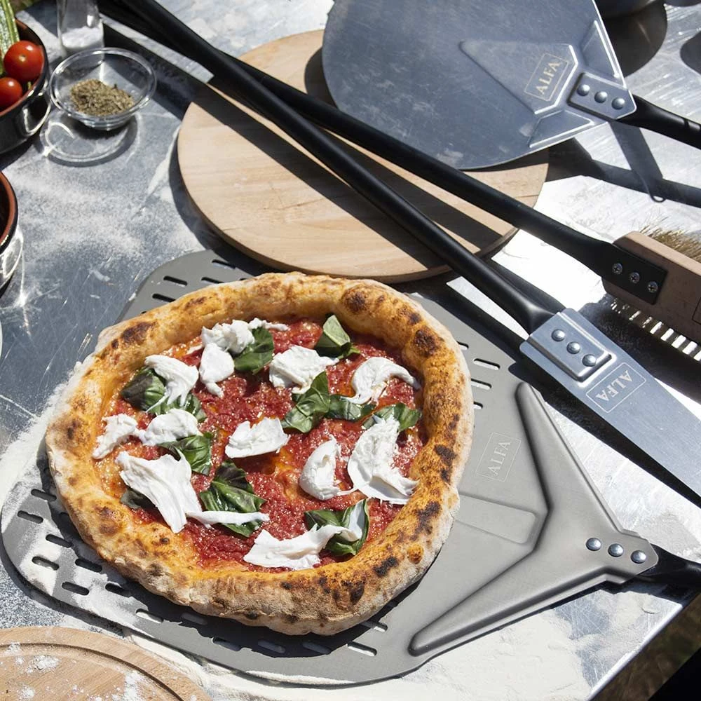 Alfa AC-3PSET36 36-Inch Medium Pizza Peel, Turner, And Brush - Image 3