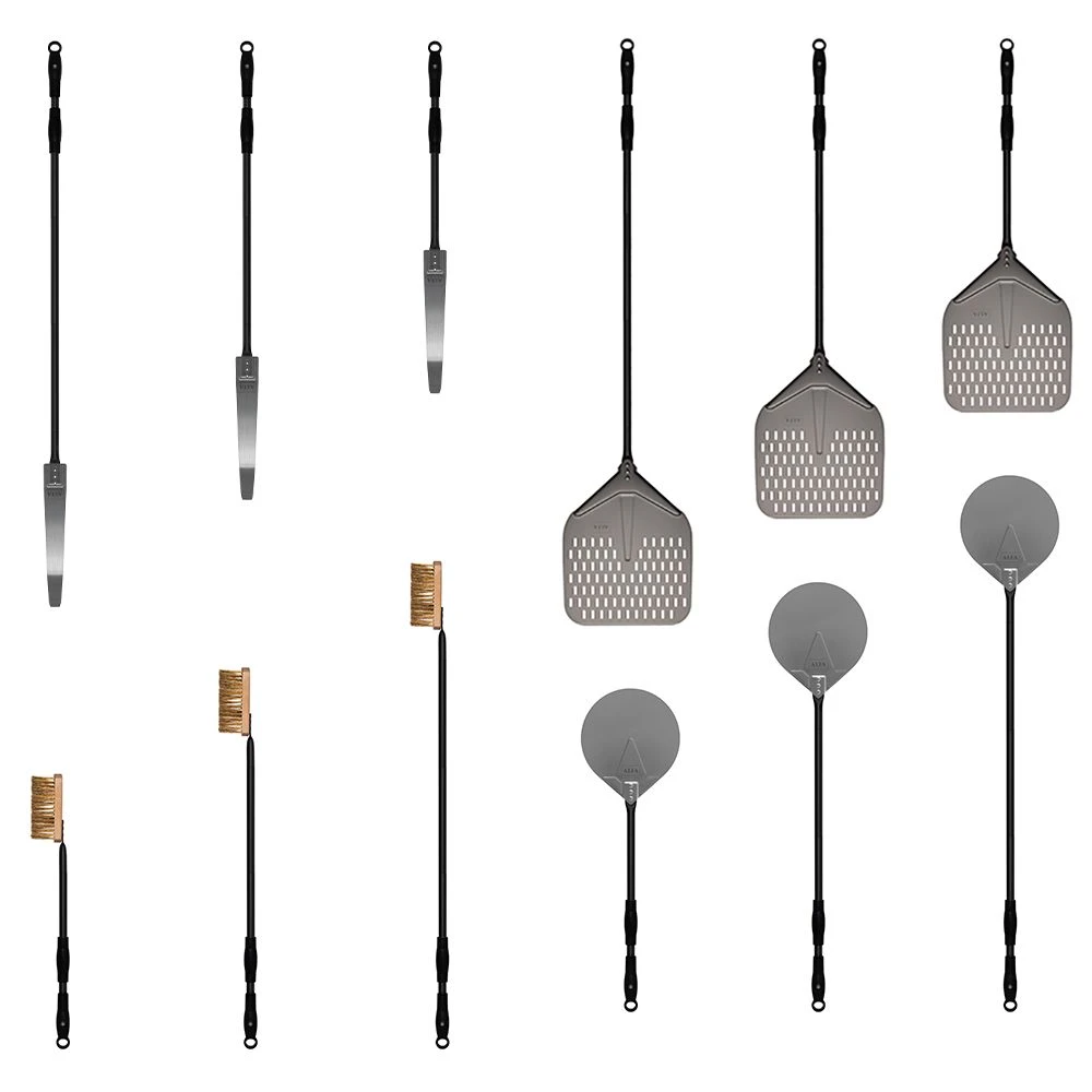 Alfa AC-5PSET24 24-Inch Medium Pizza Peel, Turner, Brush, Rake, And Shovel - Image 2