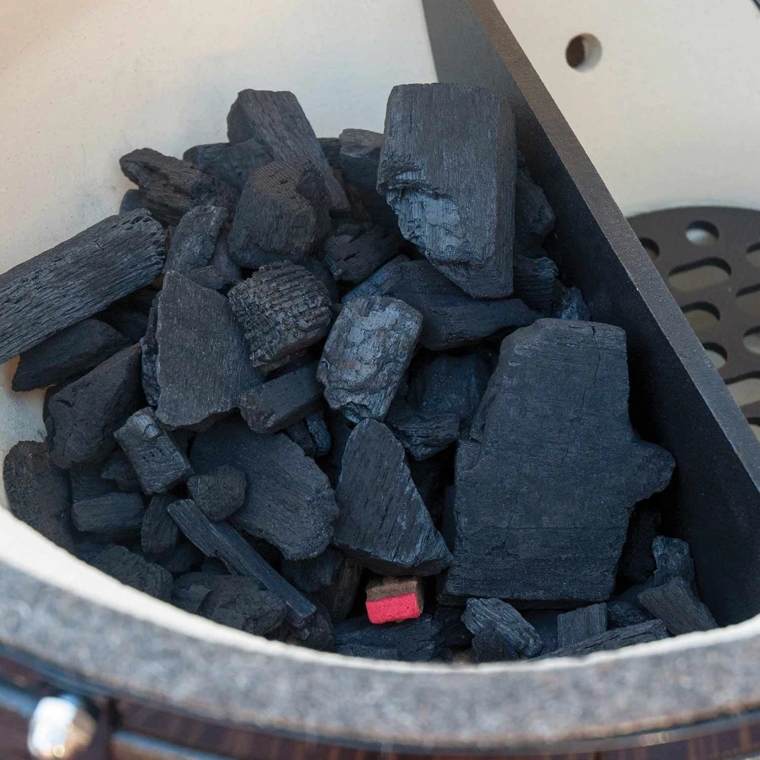 Primo CJRC Junior Oval Ceramic Charcoal All-In-One Kamado Grill Head On Wheeled Cradle - Image 6