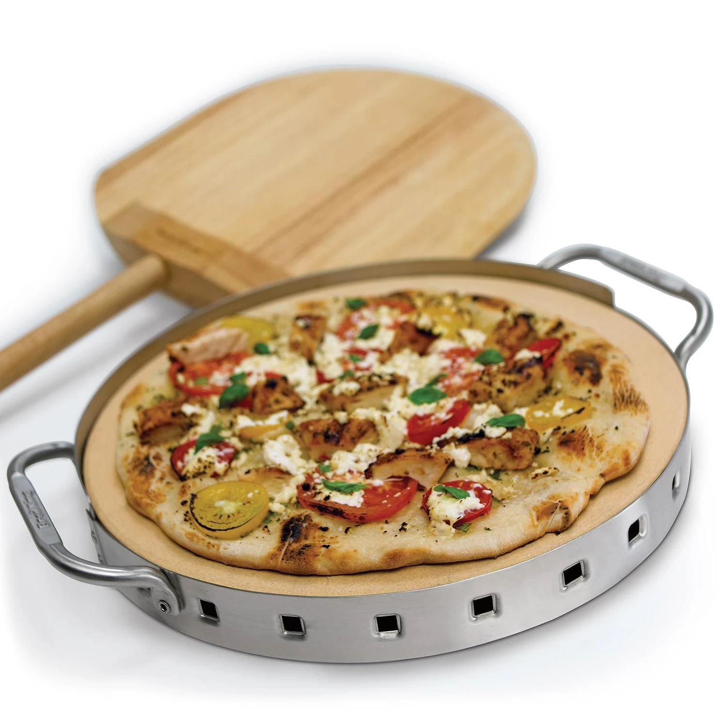 Broil King 69816 Stainless Steel Imperial Pizza Stone Grill Set - Image 2
