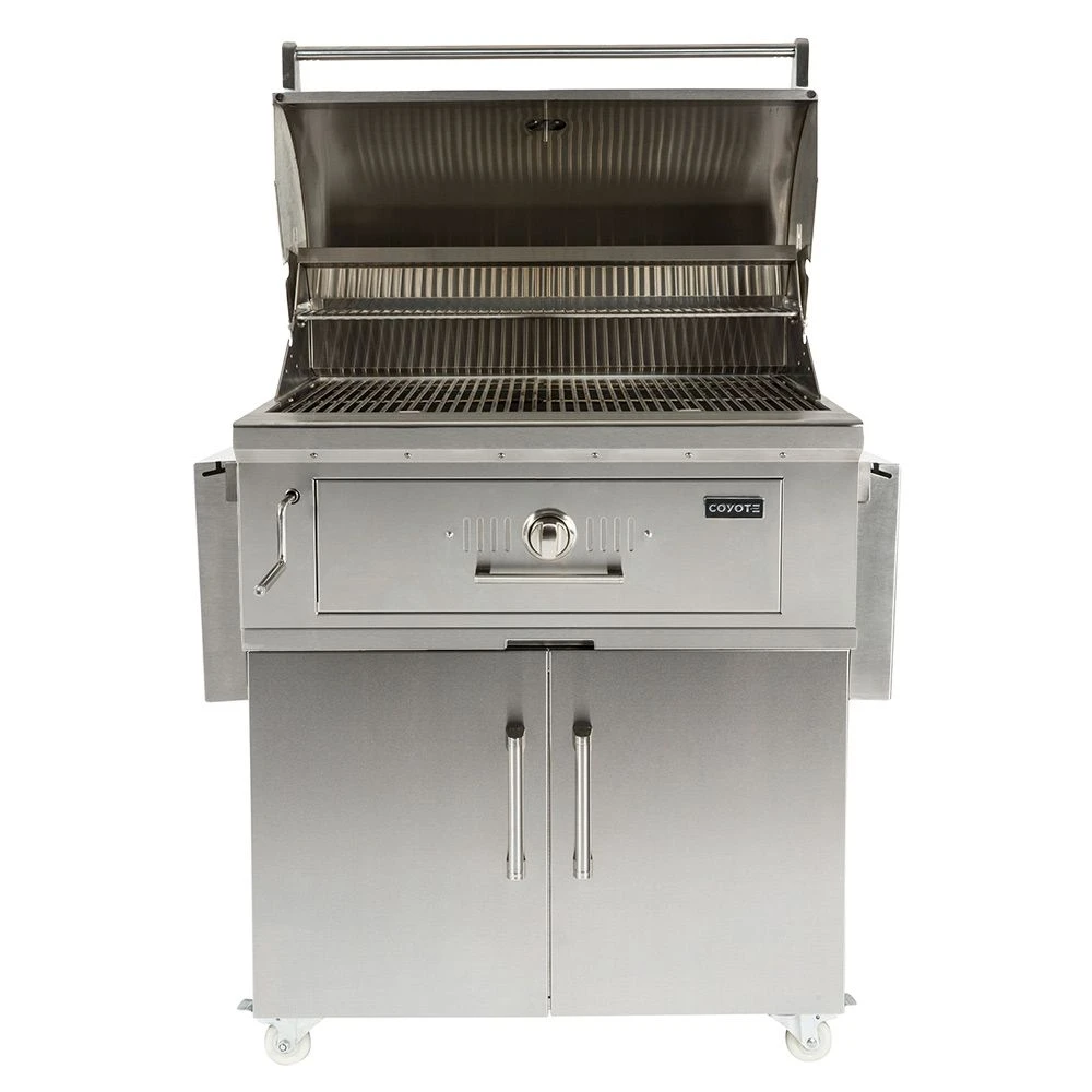 Coyote Stainless Steel Freestanding Charcoal Grill, 36-Inch (C1CH36-C1CH36CT) - Image 2