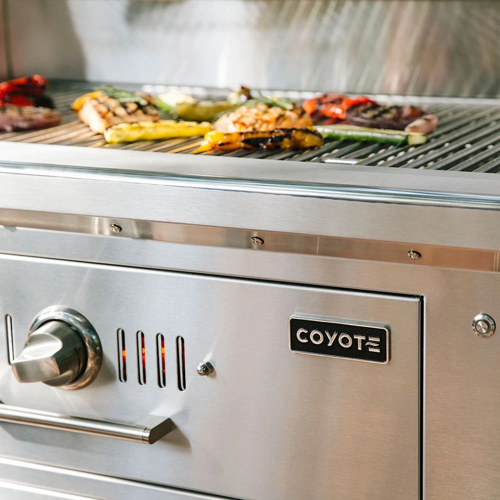 Coyote Stainless Steel Freestanding Charcoal Grill, 36-Inch (C1CH36-C1CH36CT) - Image 6