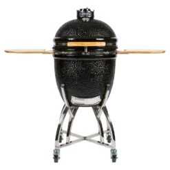 Coyote Ceramic Asado Smoker With Wheeled Stand & Side Shelves (C1CHCS-FS)