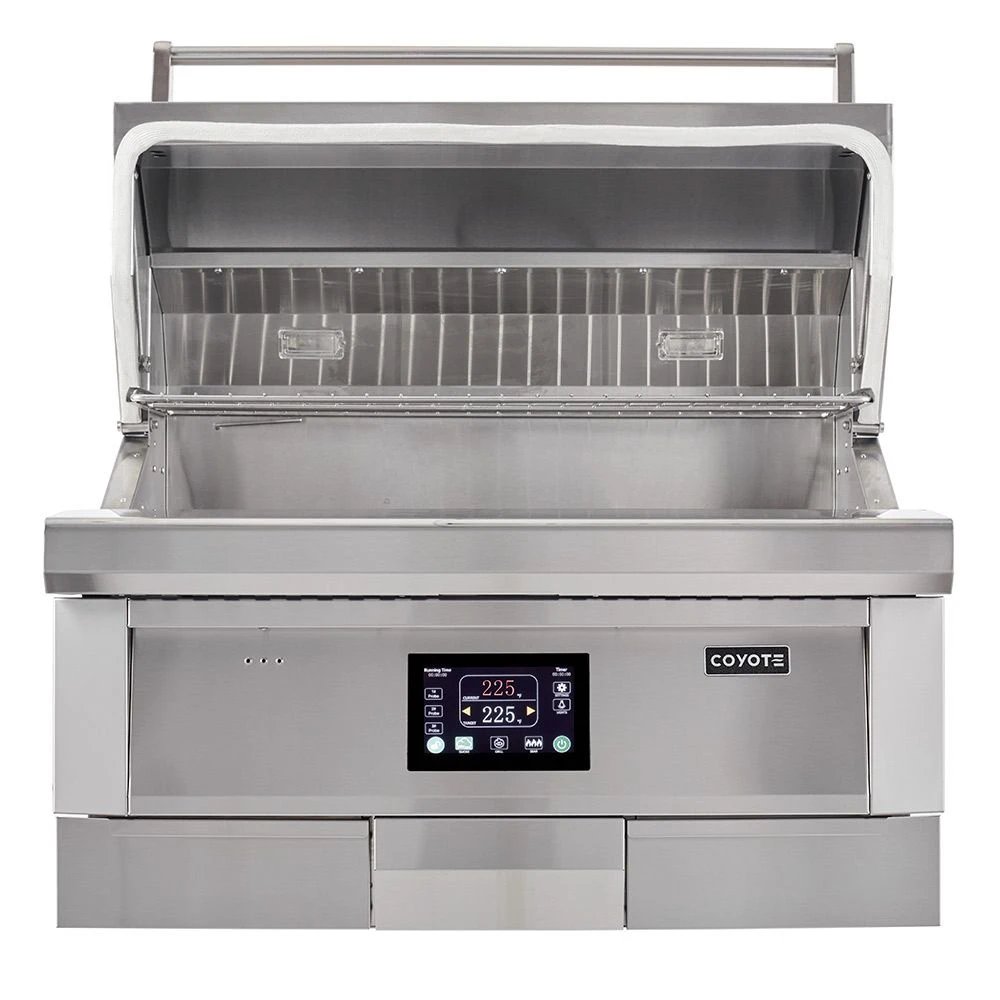 Coyote Stainless Steel Built-In Pellet Grill, 36-Inch (C1P36) - Image 2