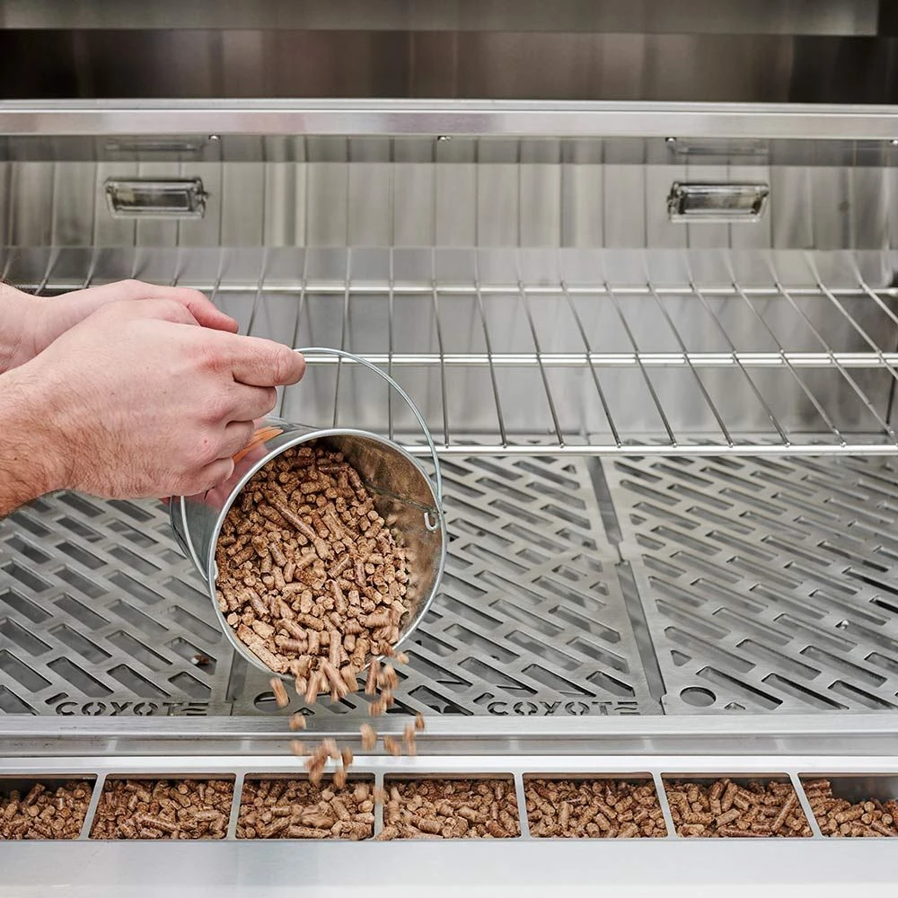 Coyote Stainless Steel Built-In Pellet Grill, 36-Inch (C1P36) - Image 3