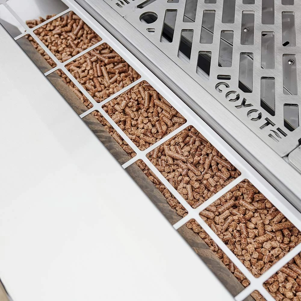 Coyote Stainless Steel Freestanding Pellet Grill, 28-Inch (C1P28-FS) - Image 3