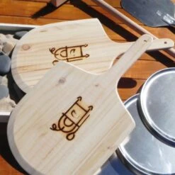 HPC Fire FDP-WOOD-PADDLE Forno De Pizza Wooden Pizza Paddle