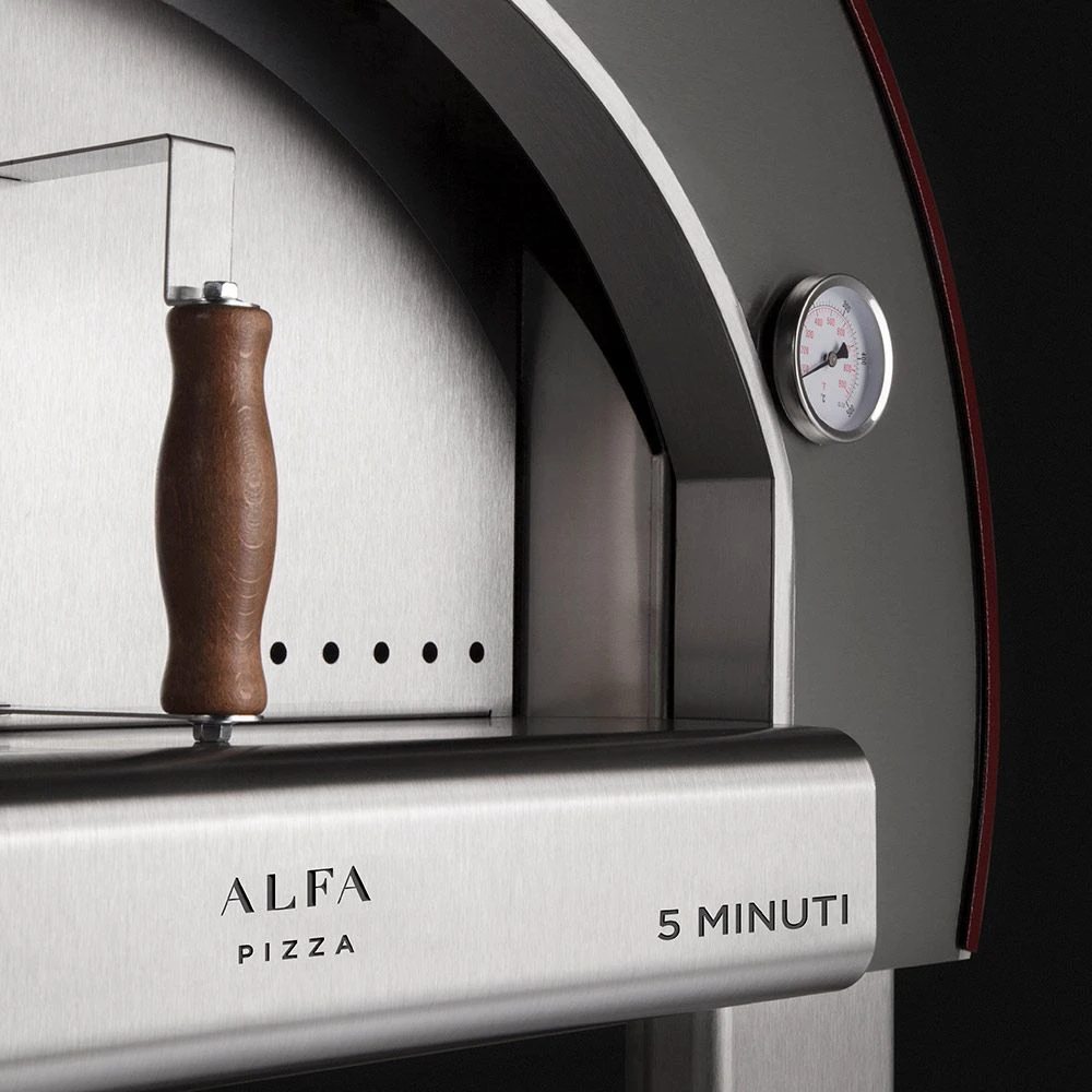 Alfa FX5MIN-LRAM-T 5 Minuti 23-Inch Wood-Fired Pizza Oven On Cart - Image 5