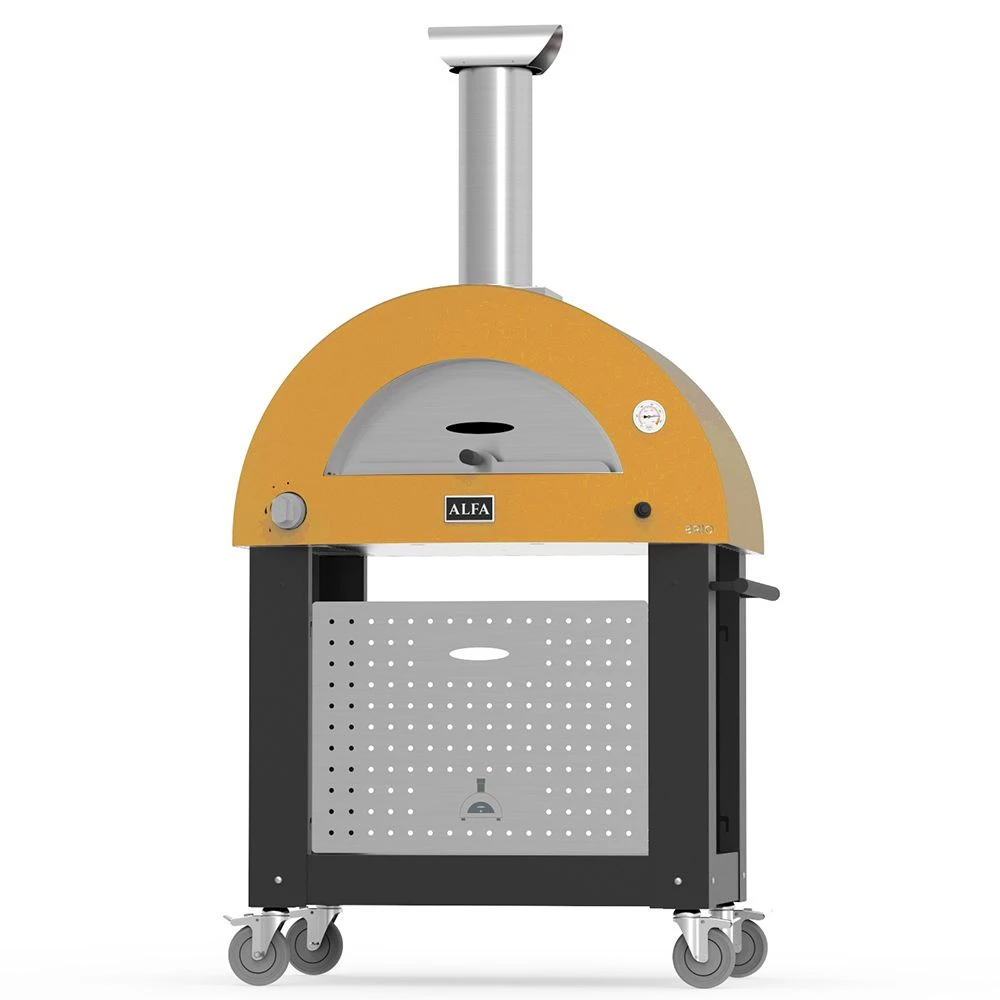 Alfa FXBRIO-NER Brio 27-Inch Dual Fuel Pizza Oven On Cart