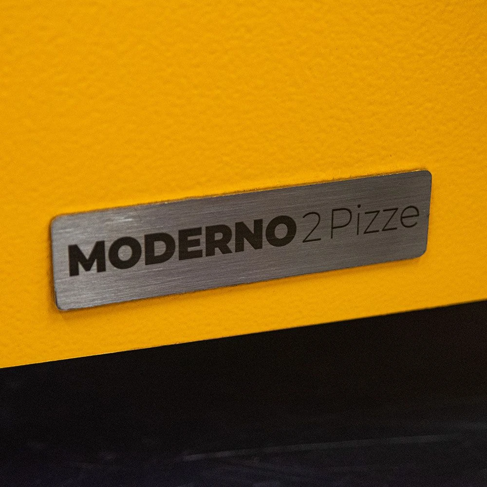 Alfa 2 Pizze 38-Inch Gas Pizza Oven On Black Cart - Image 4