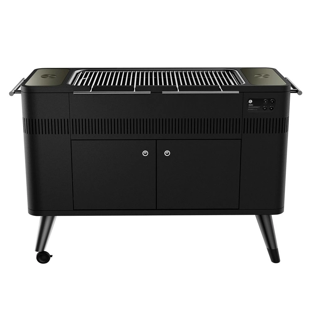 Everdure HBCE3BUS Hub II Freestanding Charcoal Grill And Rotisserie, 53.75-Inches - Image 2