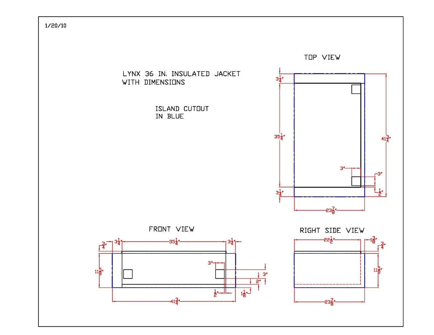Lynx LIJ36 Insulated Jacket For 36-Inch Built-In Grill - Image 2