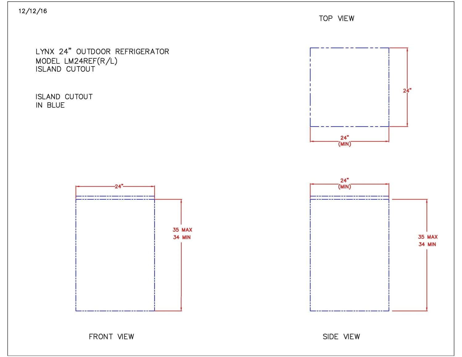 Lynx LN24REF Stainless Steel Outdoor Refrigerator, 24-Inch - Image 5