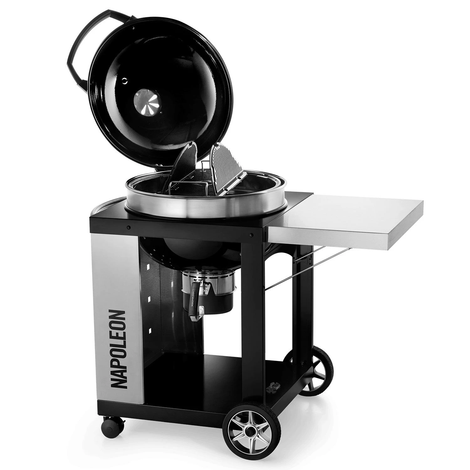Napoleon PRO22K-CART-2 Rodeo Pro Charcoal Kettle Grill On Cart - Image 5