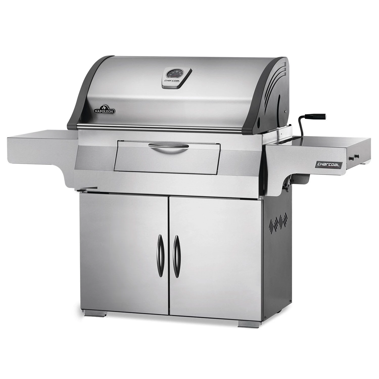 Napoleon PRO605CSS Professional Charcoal Grill On Cart - Image 2