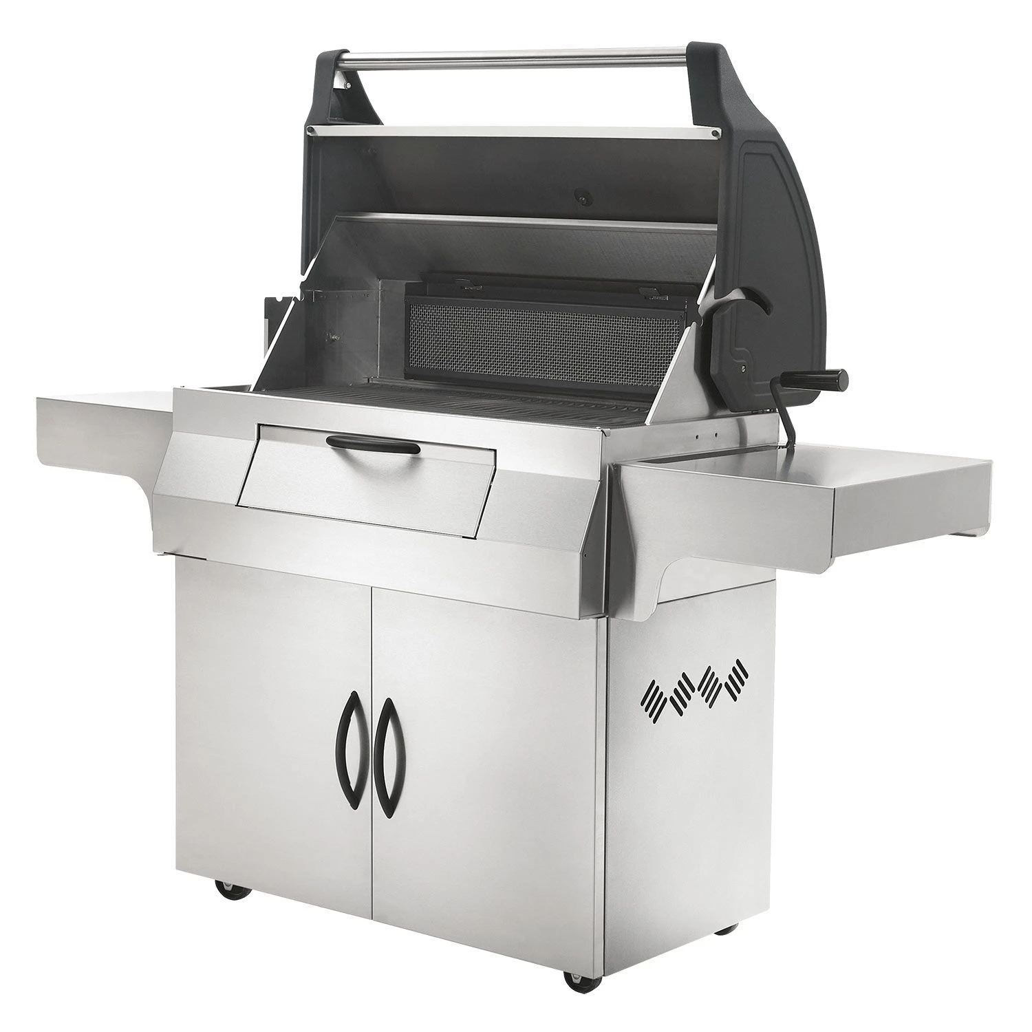Napoleon PRO605CSS Professional Charcoal Grill On Cart - Image 3