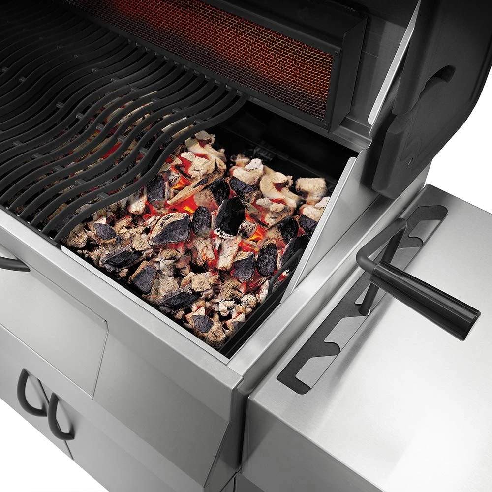 Napoleon PRO605CSS Professional Charcoal Grill On Cart - Image 5