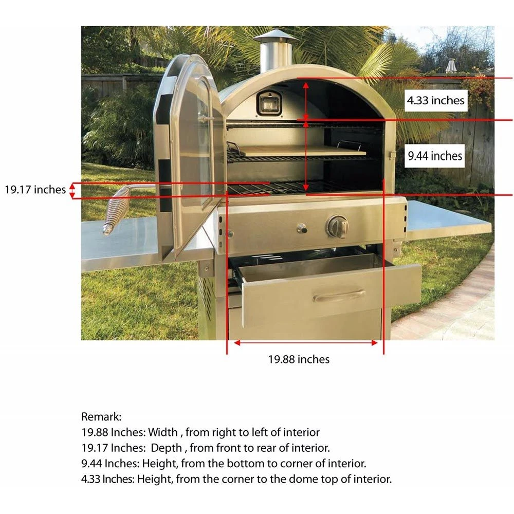 Summerset SS-OVBI Table Top Outdoor Oven, 23-Inches - Image 3