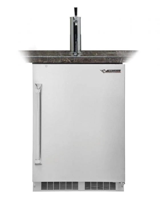 Twin Eagles TEBK24-G Built-In Beer Keg Dispenser, 24x34.75-Inch