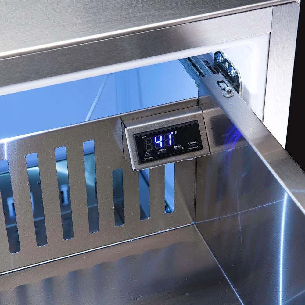 Viking Professional Stainless Steel Refrigerated Drawers, 24-Inch (VDUO5241DSS) - Image 2