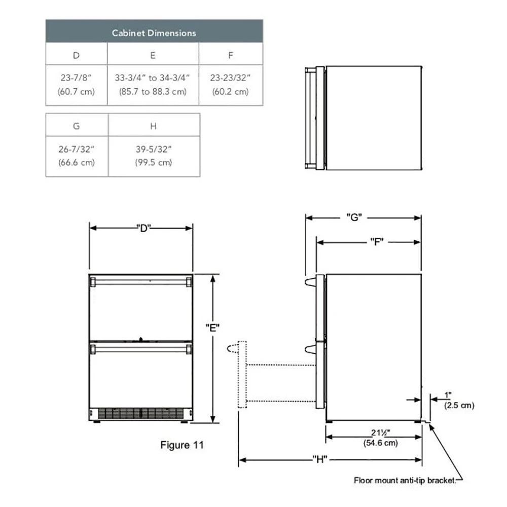Viking Professional Stainless Steel Refrigerated Drawers, 24-Inch (VDUO5241DSS) - Image 4