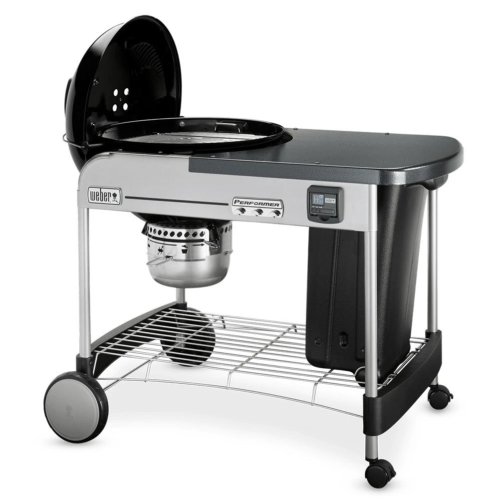 Weber Performer Premium Freestanding Charcoal Grill With Prep Area, 22-Inch (WEB-15401001) - Image 4