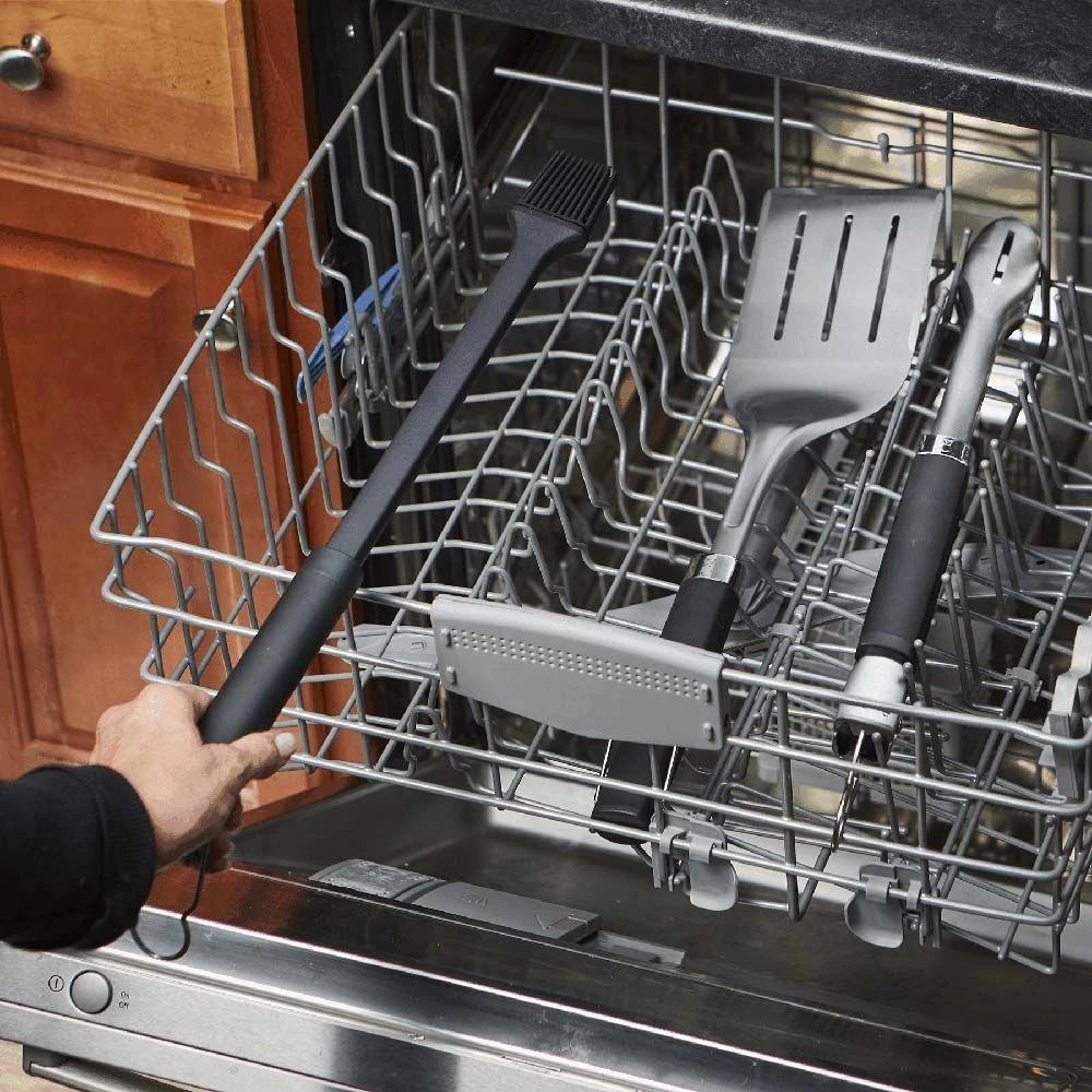 Weber Precision Grill Tongs, Spatula And Brush Set (WEB-6772) - Image 5