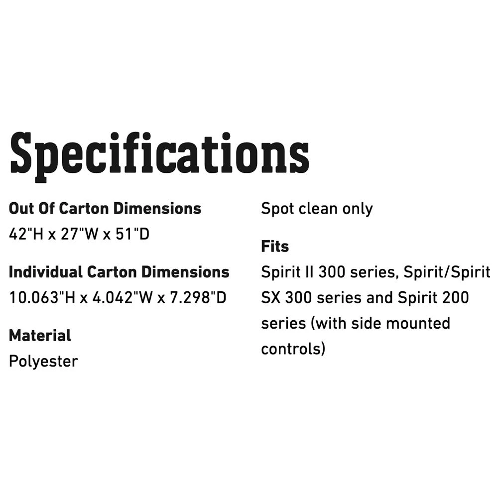 Weber Premium Grill Cover For Spirit And Spirit II 300 Series Grills (WEB-7139) - Image 2